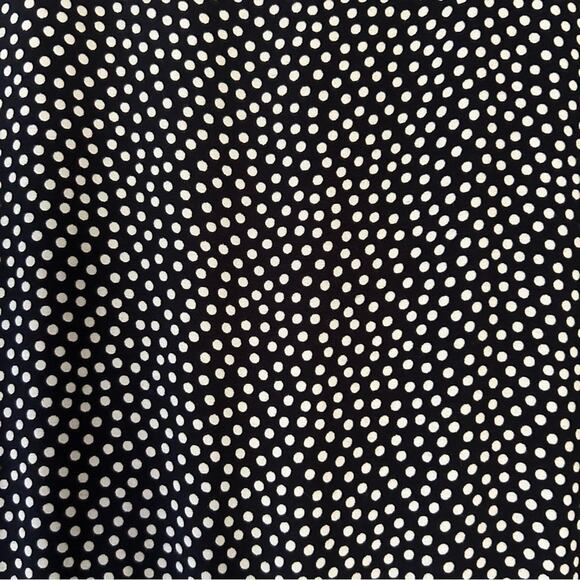 Vintage 90’s RomCom Style Long and Loose Black and White Polka Dot Dress, Size 6 - Picture 2 of 14